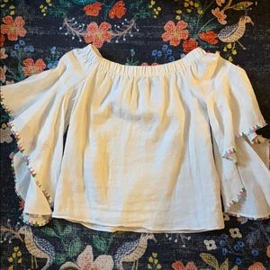 Zara off the shoulder shirt